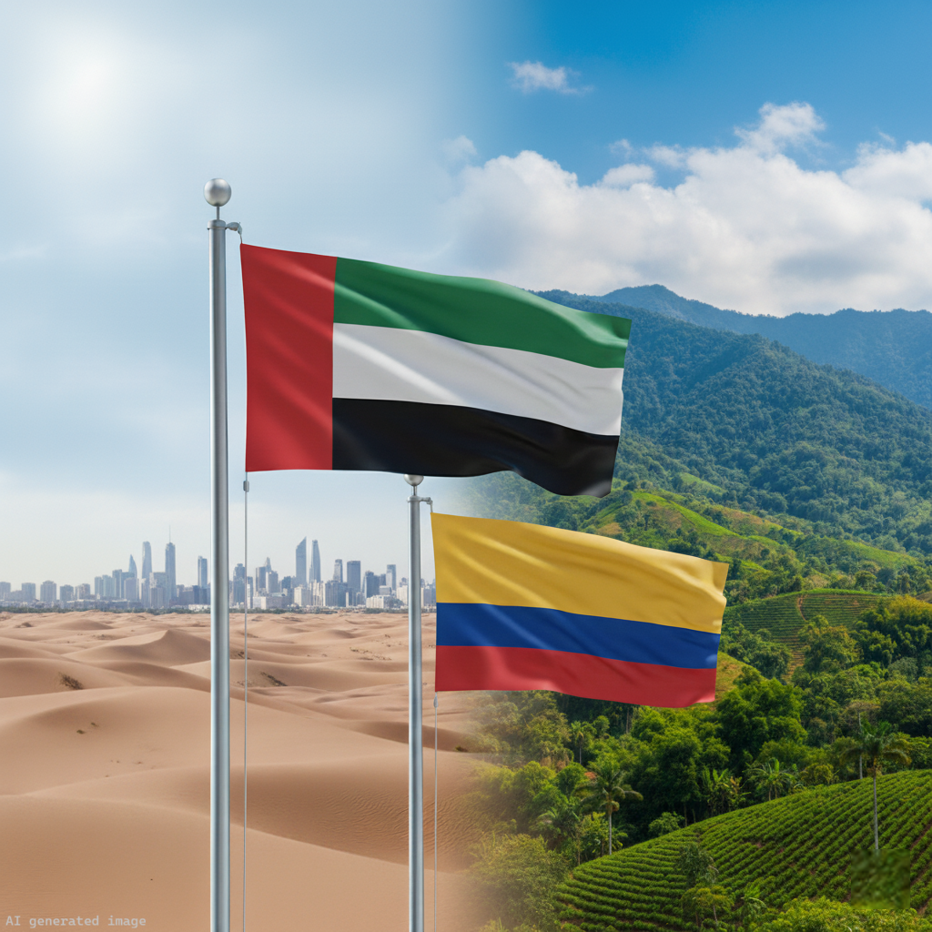 Colmbian and Emirati cultures